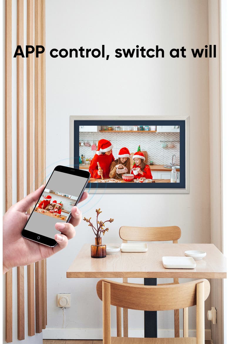 21.5" WiFi Art Photo Frame, Alternate, color, White