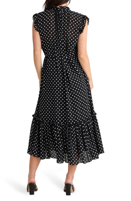 BRAVE + TRUE BRAVE+TRUE BROADWAY CAP SLEEVE TIERED MIDI DRESS