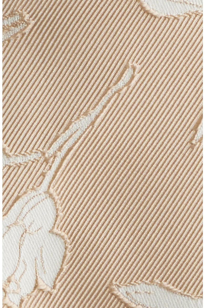 Floral Jacquard A-Line Dress, Alternate, color, WHITE DOVE/ LATTE