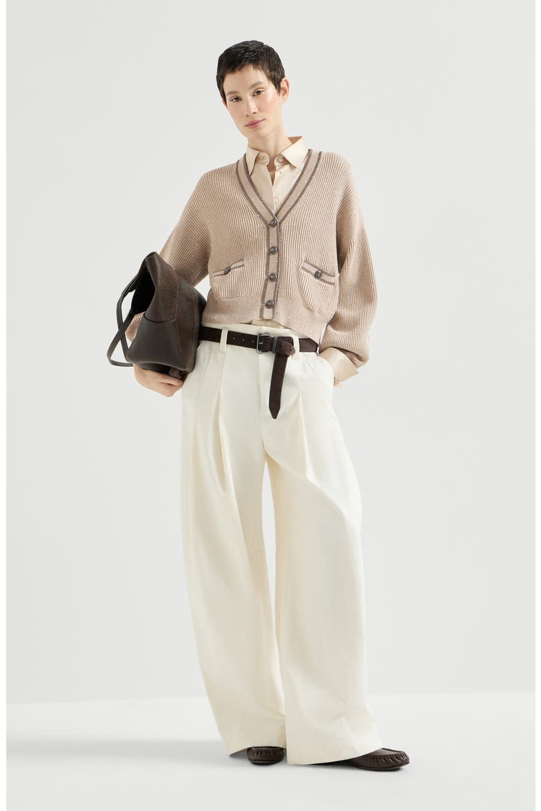 Stretch silk satin shirt, Alternate, color, Sand