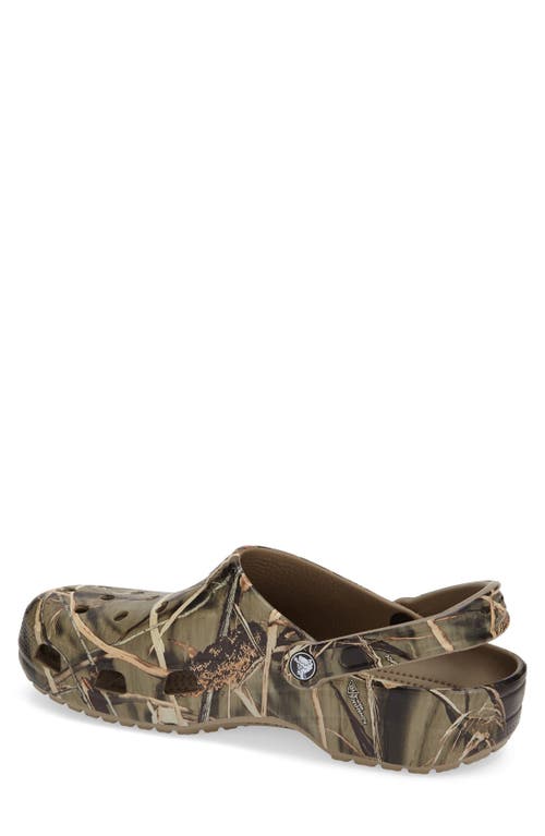Crocs Classic Realtree Camo Clog Slip-on In Brown