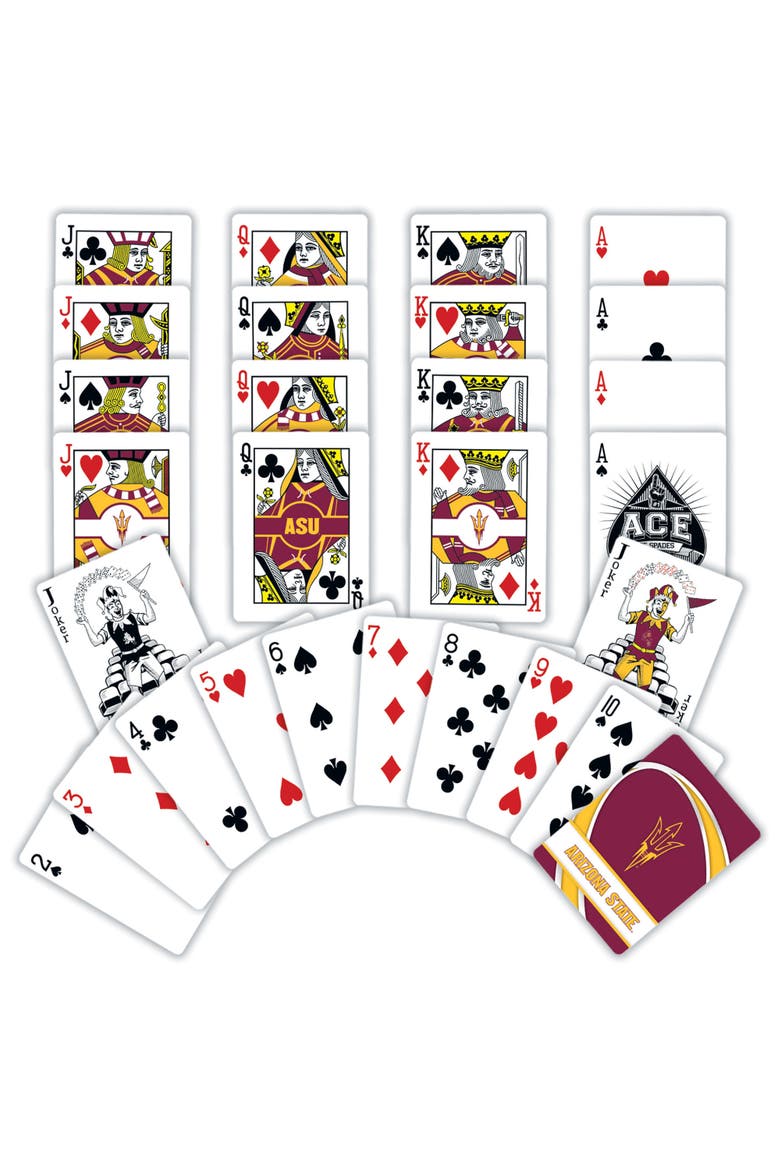 Arizona State Sun Devils Playing Cards, Alternate, color, Multicolor