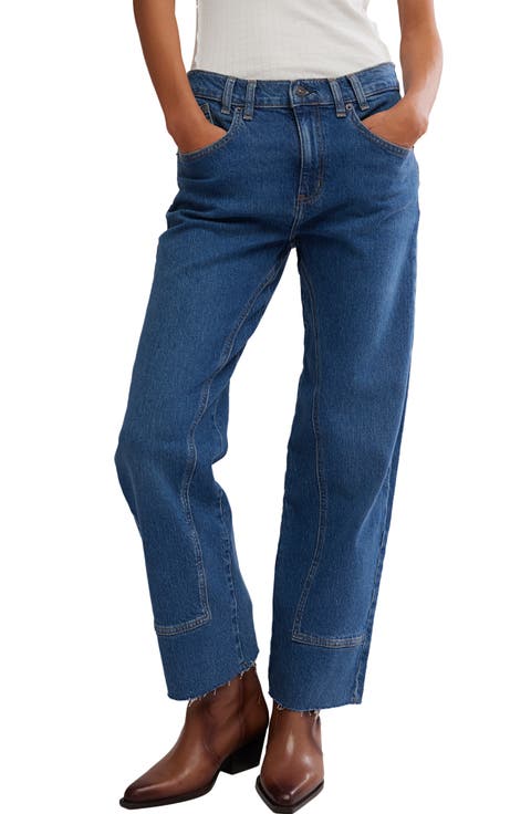 We the Free Risk Taker Raw Hem Straight Leg Jeans
