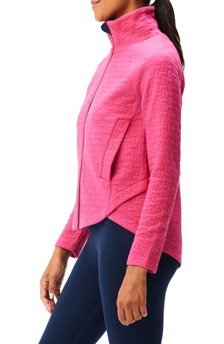 NZ ACTIVE by NIC+ZOE All Year Quilted Jacket, Alternate, color, Shocking Pink