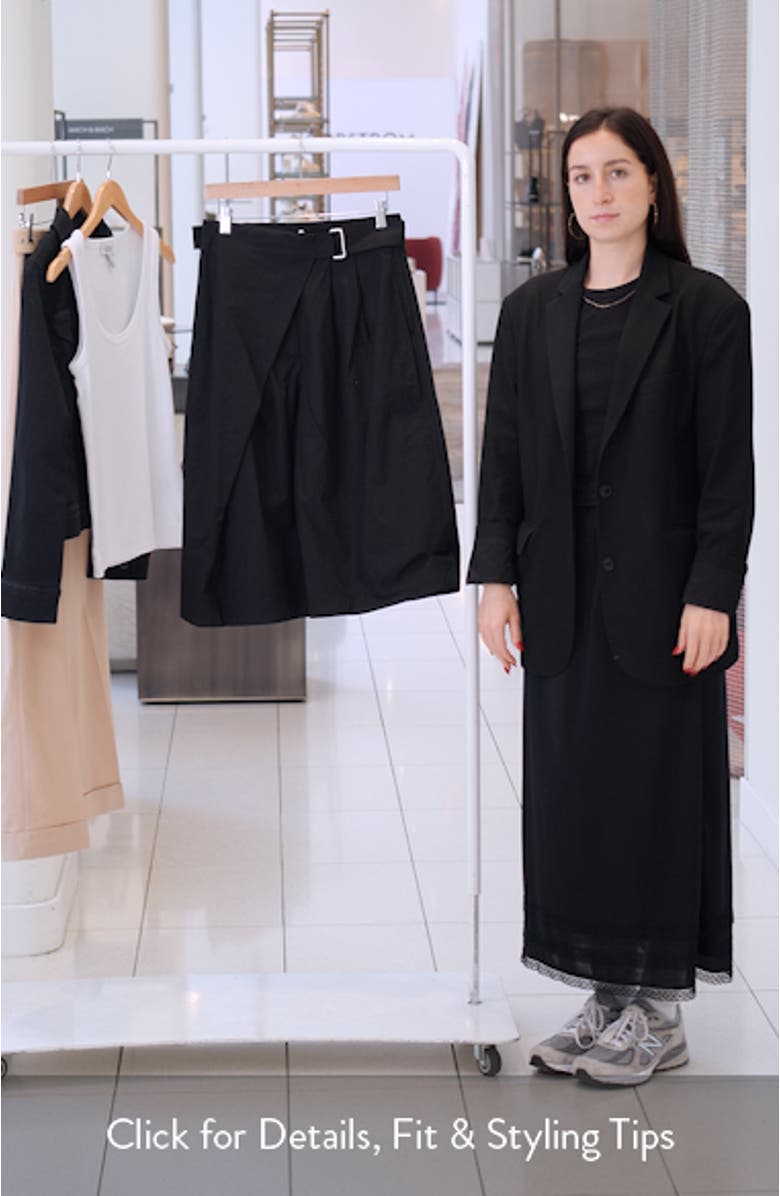 Renkon Wrap Look Cotton Bermuda Shorts, sales video thumbnail