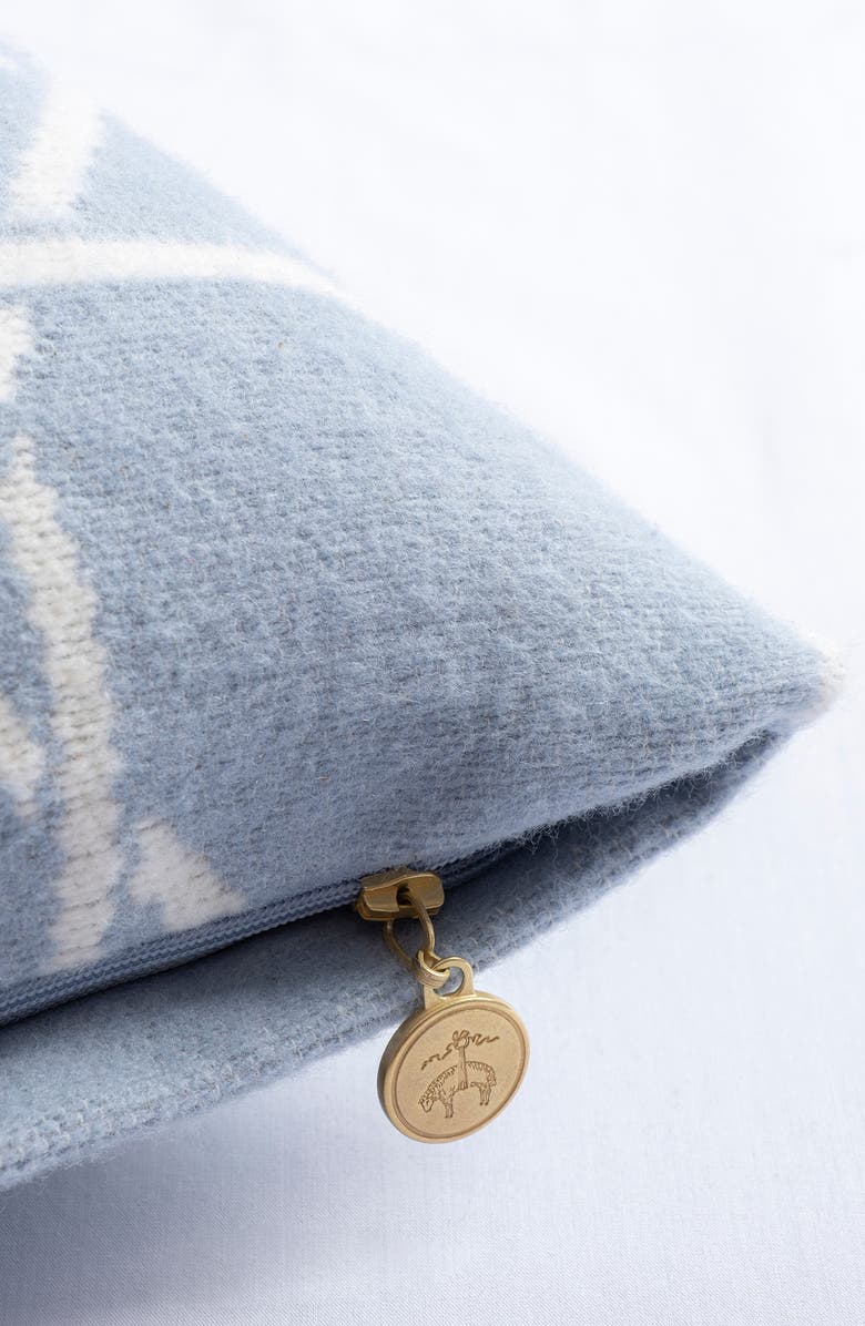 Brooks Brothers Lattice Work Decorative Throw Pillow, Alternate, color, Light Marine