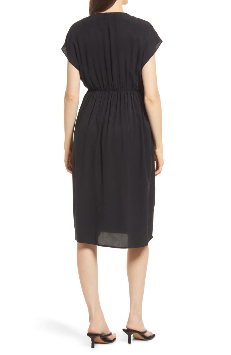 Emilia George Irene Maternity/Nursing Dress, Alternate, color, Black