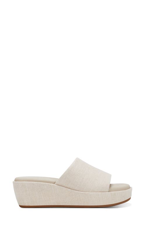 Rockport Aubriella Platform Slide Sandal In Light Natural