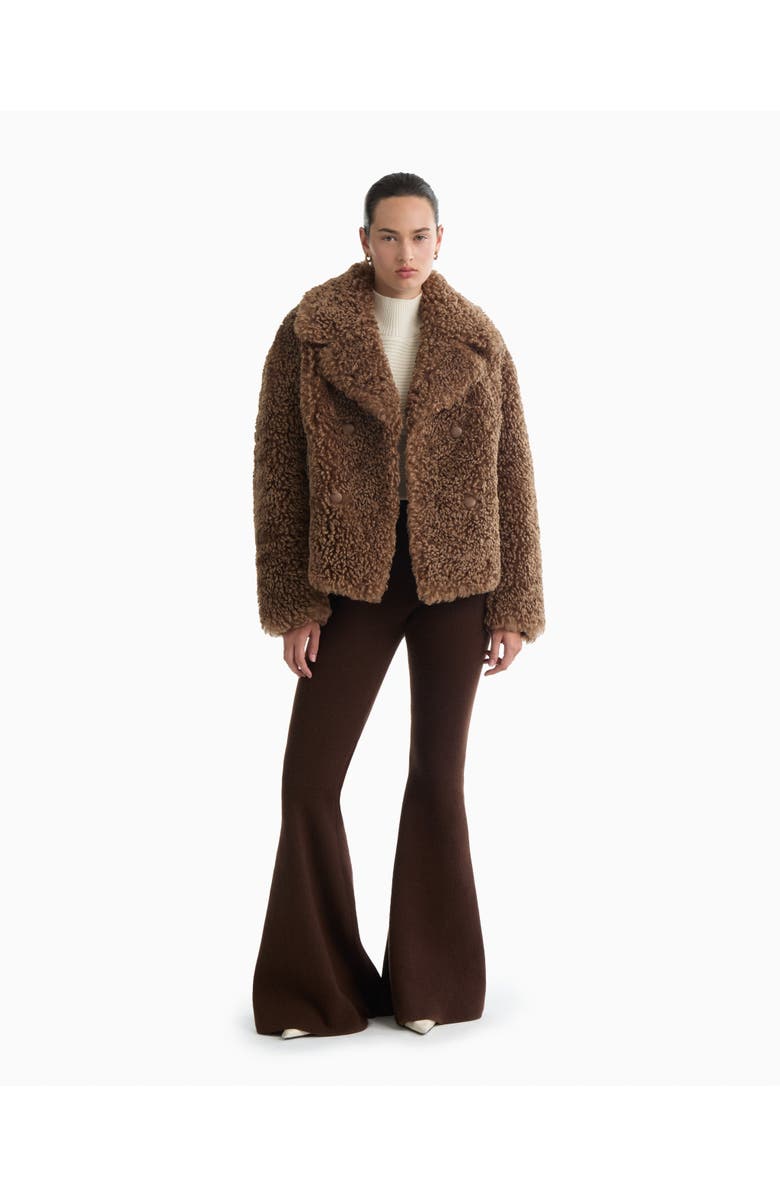 Dodiee Rebeka Faux Fur Jacket, Main, color, Toffee