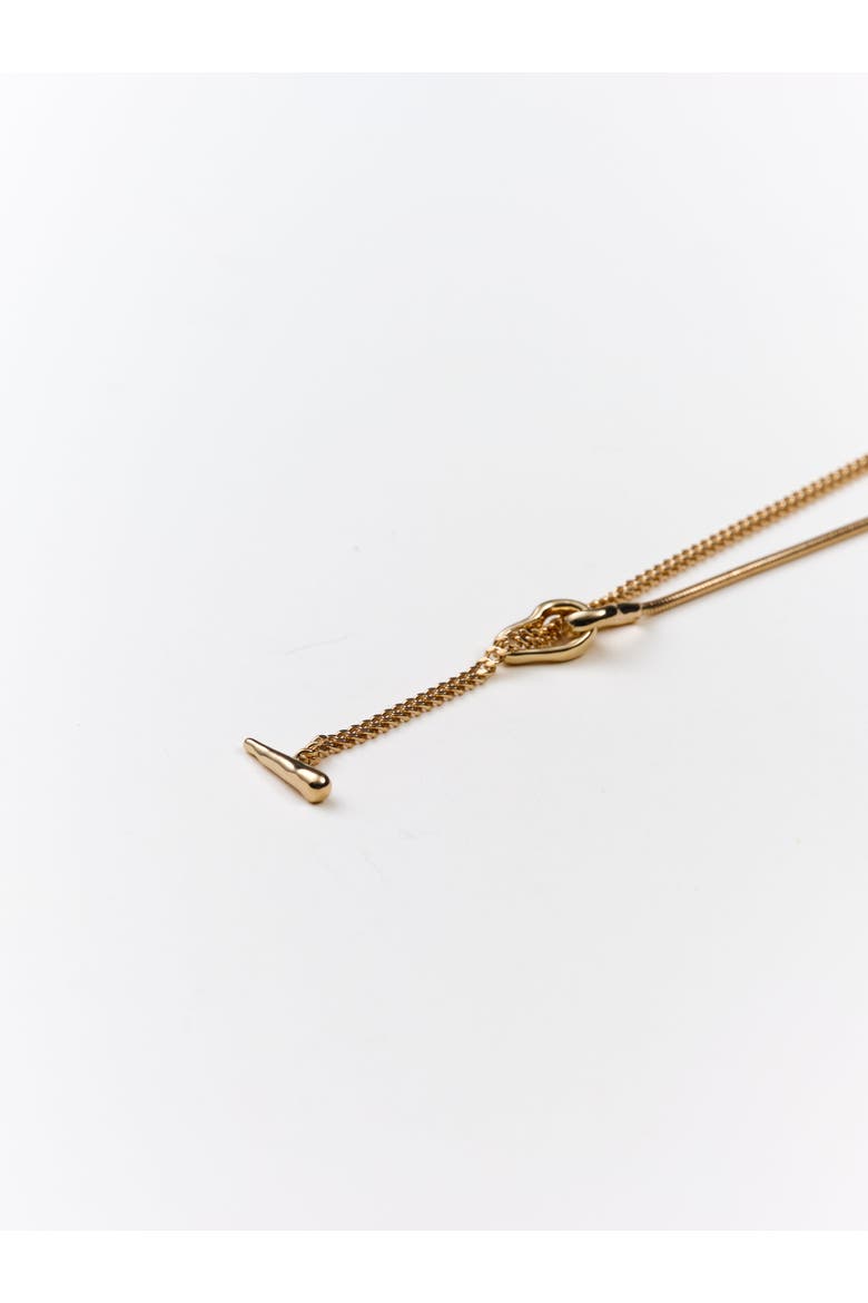 Alva Mixed Chain Necklace, Main, color, Recycled Gold Vermeil