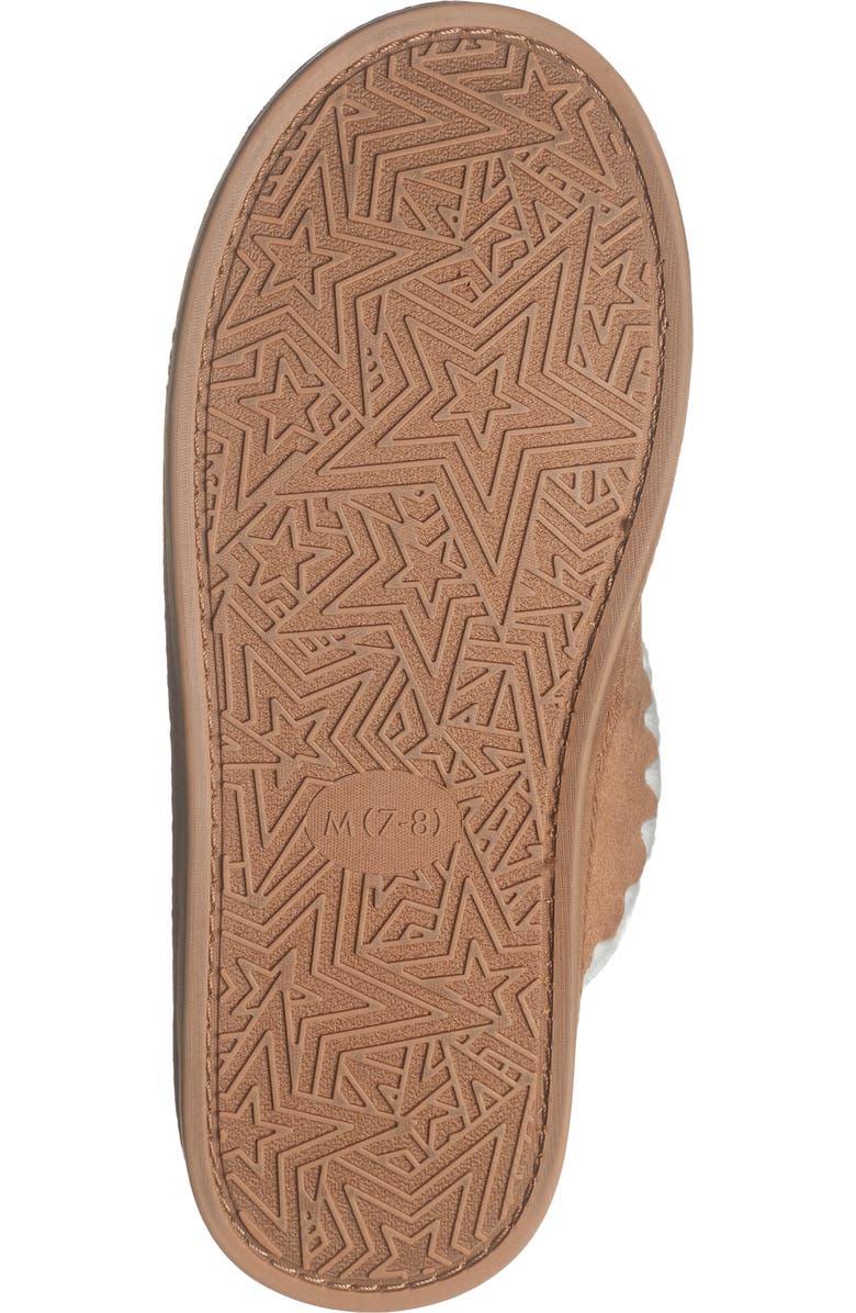 Rebecca Minkoff Blake Faux Shearling Lined Scuff Slipper, Alternate, color, Tan