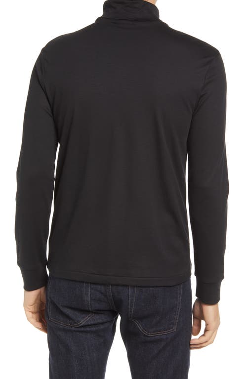 Polo Ralph Lauren Soft Touch Cotton Turtleneck Shirt In Black
