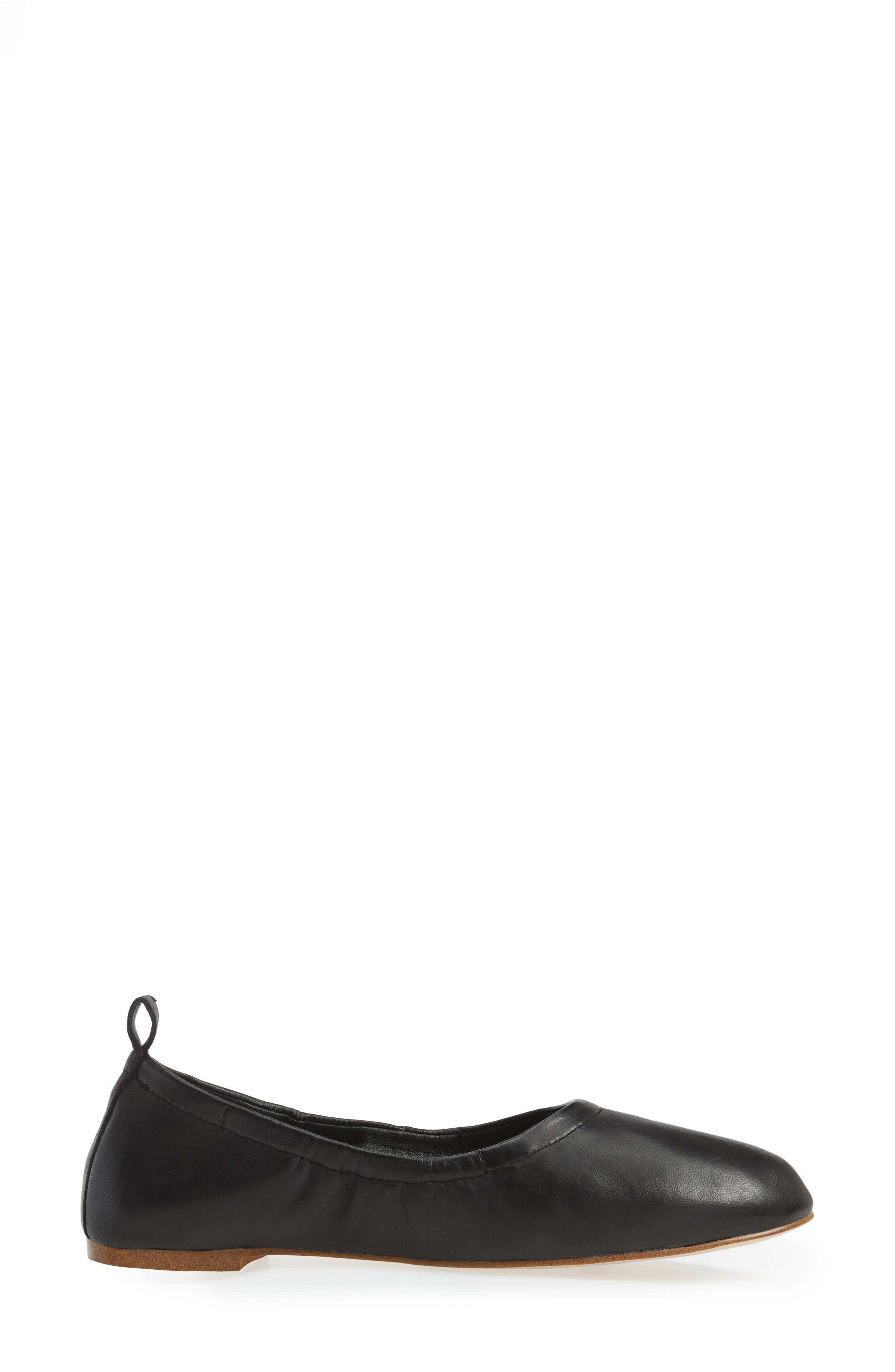 Salen Ballet Flat, Alternate, color, BLACK LEATHER