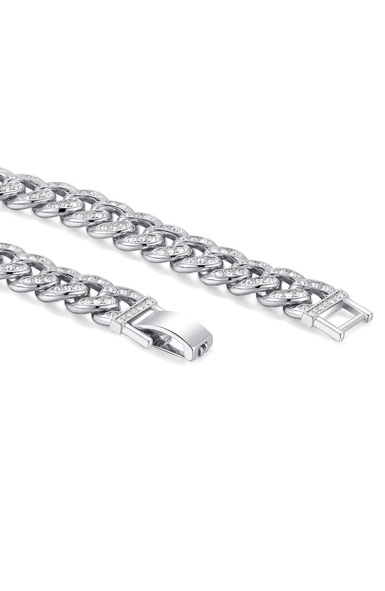 Brook and York Men's Cubic Zirconia Chain Link Bracelet, Alternate, color, 