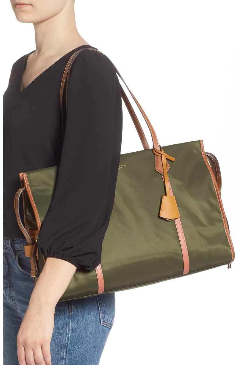 Tory Burch Perry Nylon Tote, Alternate, color,