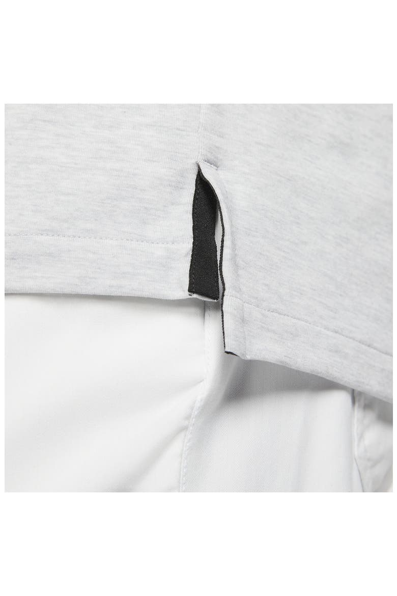 Dri-FIT Heathered Golf Polo, Alternate, color, LIGHT SMOKE GREY/ BLACK