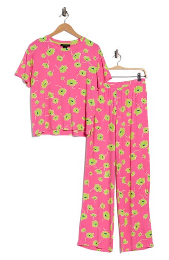 Sanctuary Print Pajamas In Pink