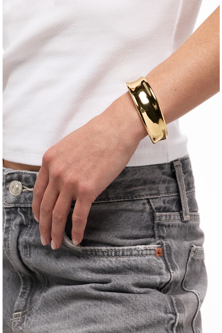 Wade Cuff Bracelet, Alternate, color, GOLD