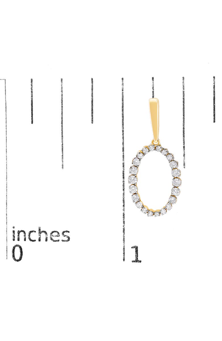 Haus of Brilliance 14K Yellow Gold Graduating 1/2 Cttw Diamond Oval Dangle Earrings, Alternate, color, Yellow Gold