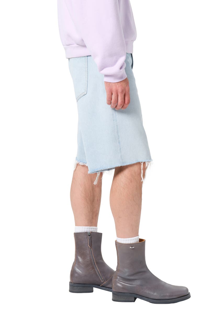 AGOLDE Anson Cutoff Denim Shorts, Alternate, color, Ruse Pale Ind - Cut Hem