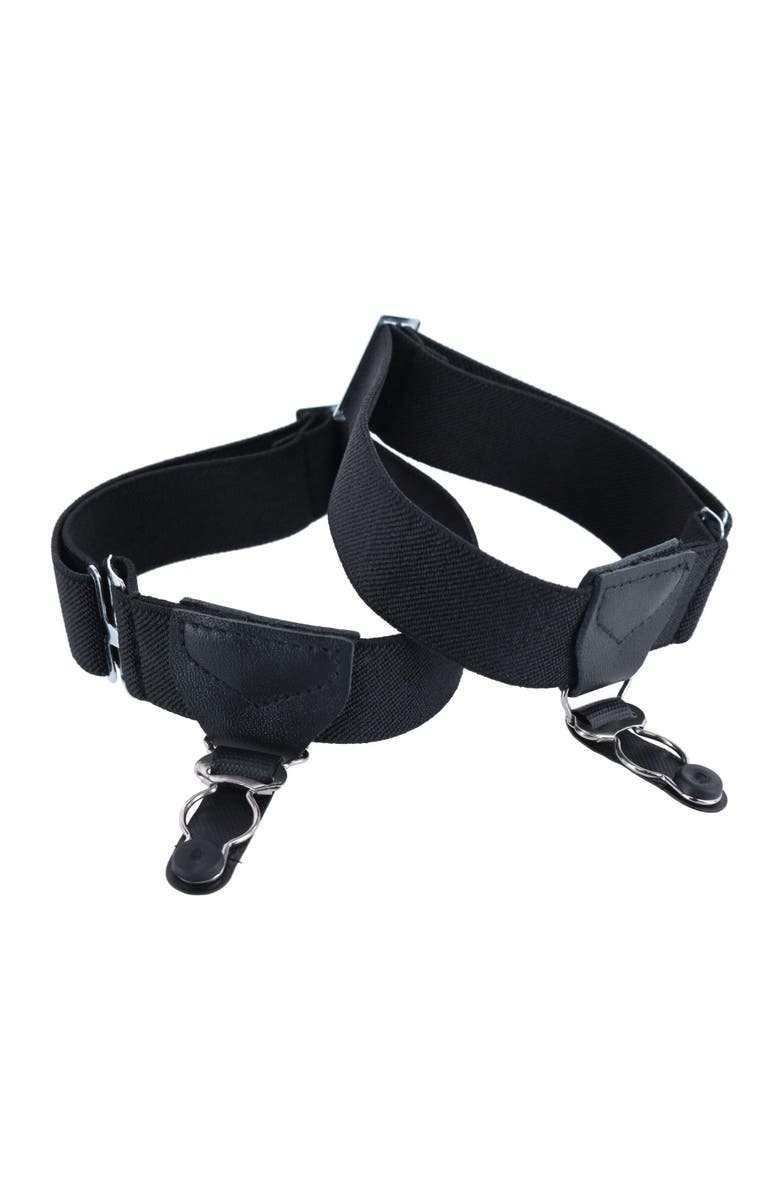 Trafalgar Sutton Single Grip Sock Garters, Alternate, color, Black