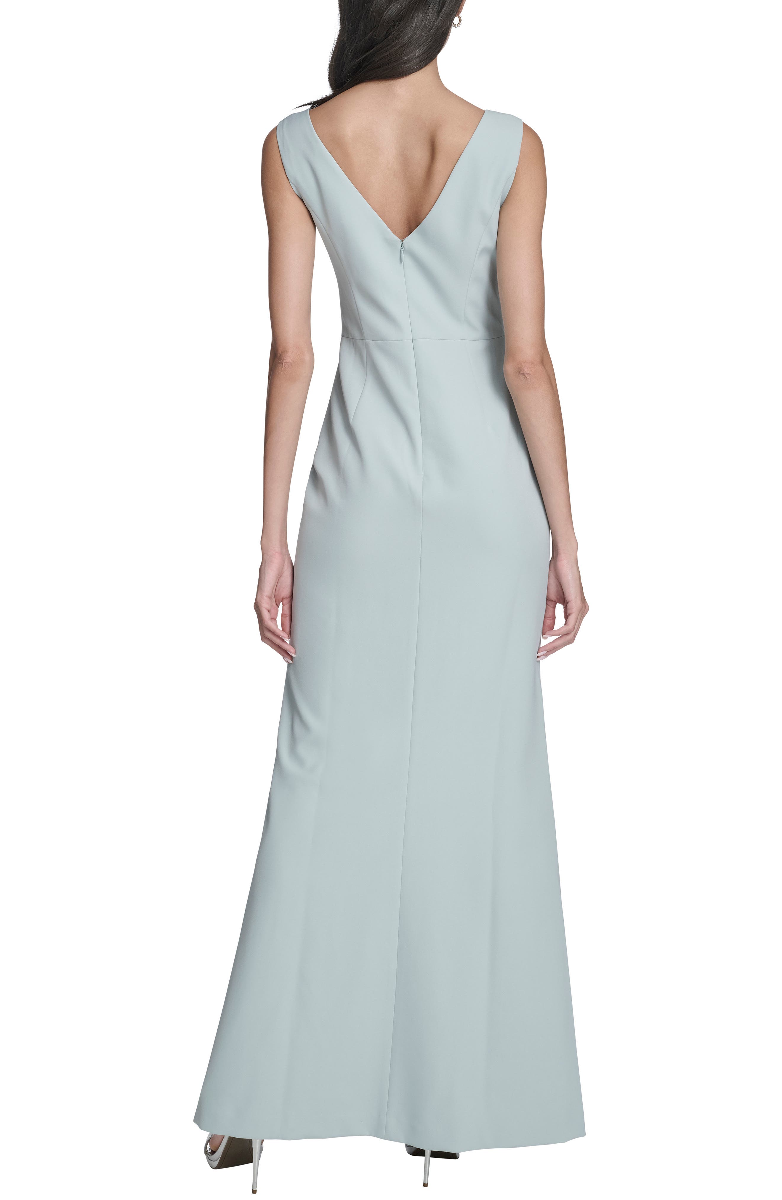 Cascade Ruffle Sleeveless Gown - image 4