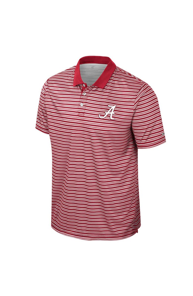 COLOSSEUM Men's Colosseum Crimson Alabama Crimson Tide Striped Polo, Alternate, color, 