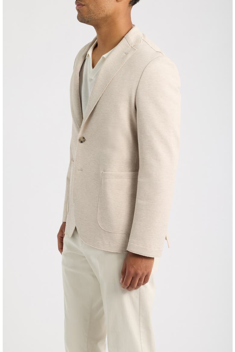 Hanry Slim Fit Knit Cotton Blend Sport Coat, Alternate, color, LIGHT BEIGE