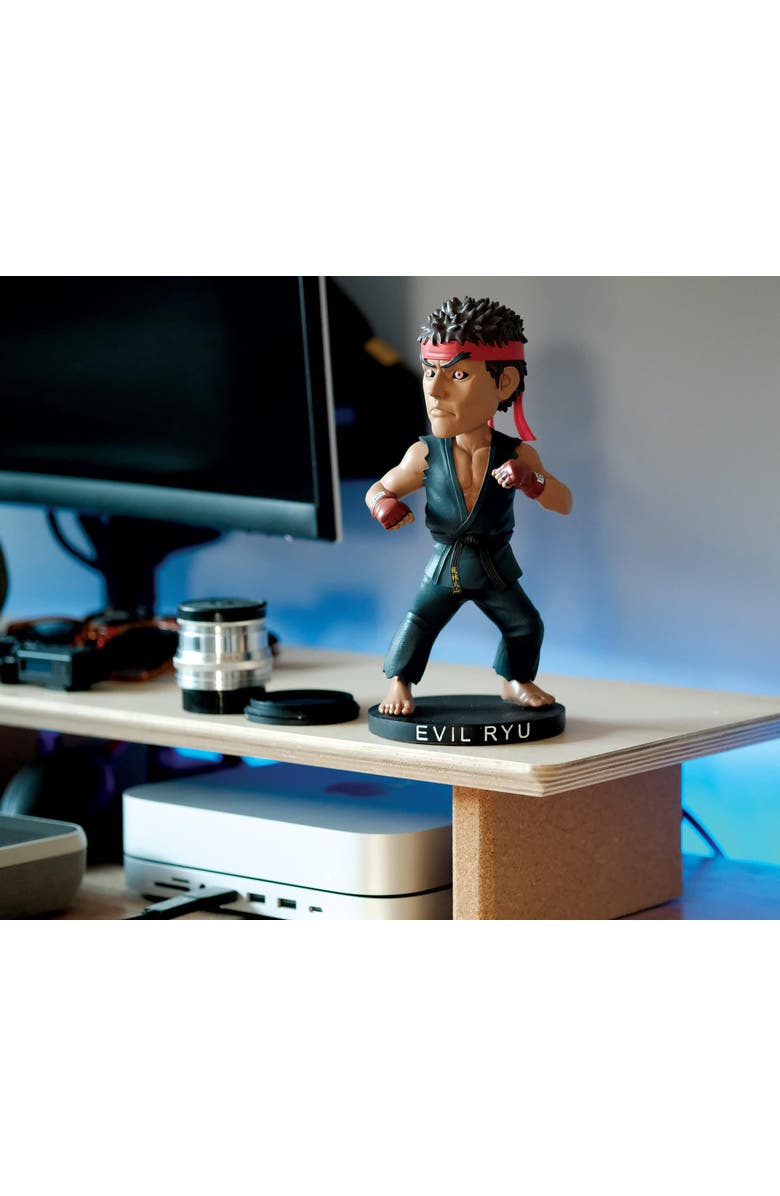 Toynk Street Fighter Evil Ryu 8-Inch Resin Bobblehead Figure | Toynk Exclusive, Alternate, color, Blue