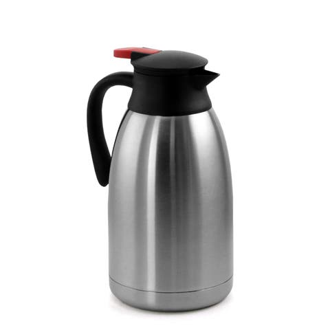 2.11 Quart Stainless Steel Thermal Beverage Carafe for Coffee and Tea