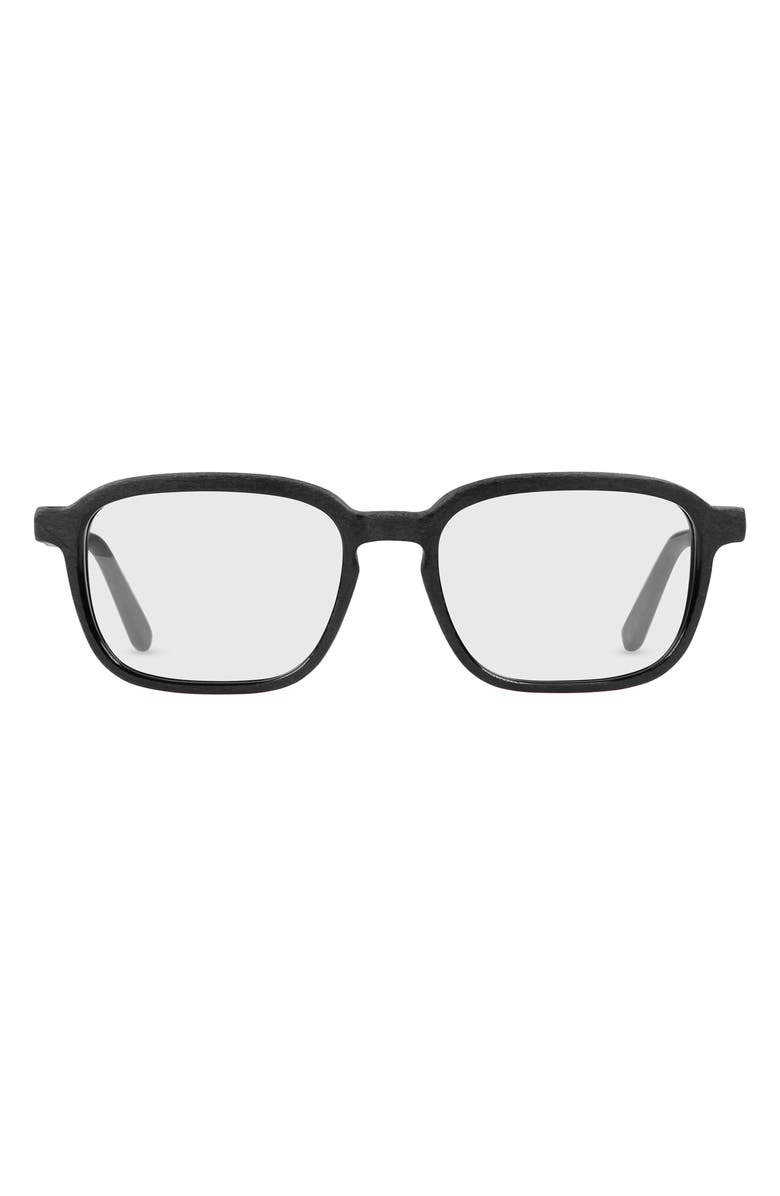 eyebobs Well Done 52mm Blue Light Blocking Square Reading Glasses, Main, color,