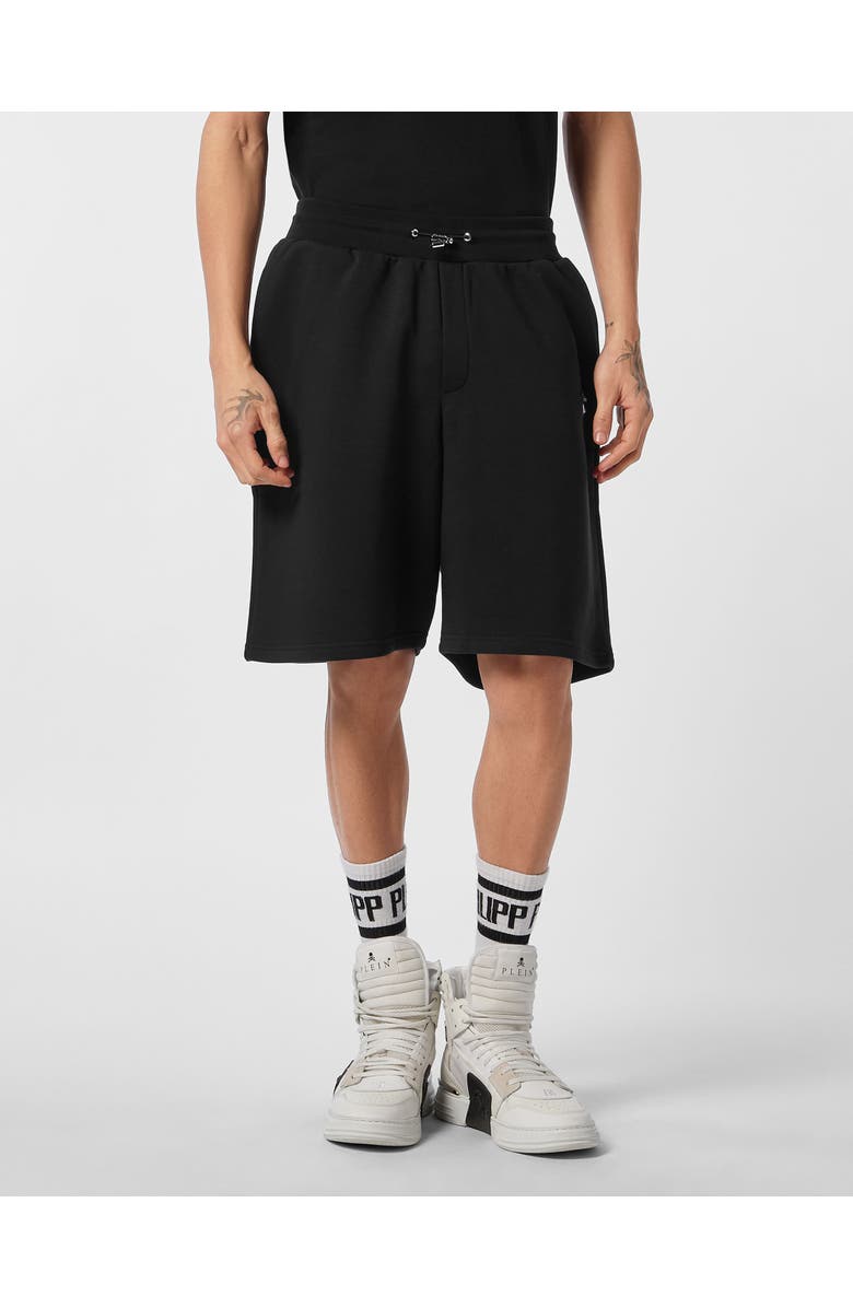 PHILIPP PLEIN Jogging Shorts Placca, Main, color, Black
