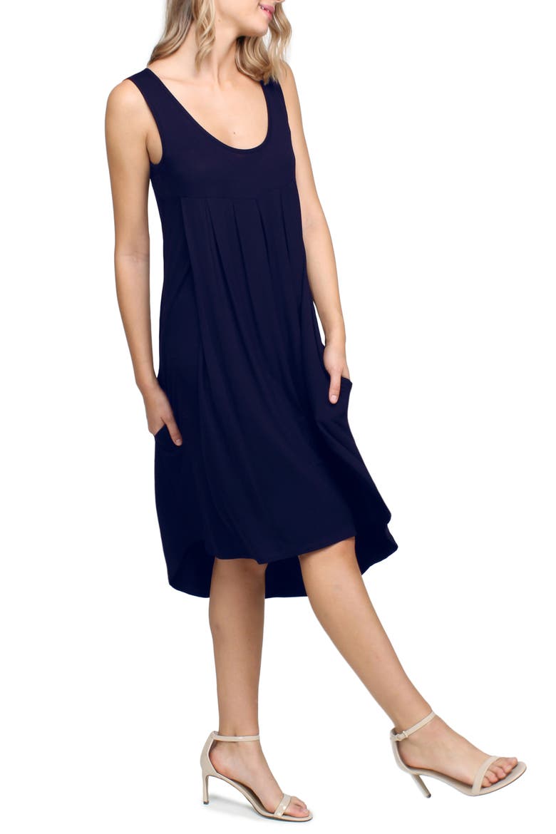 Makena Maternity/Nursing Dress, Alternate, color, BLUE