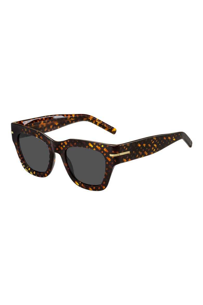 51mm Square Sunglasses, Alternate, color, HAVANA PATTERN