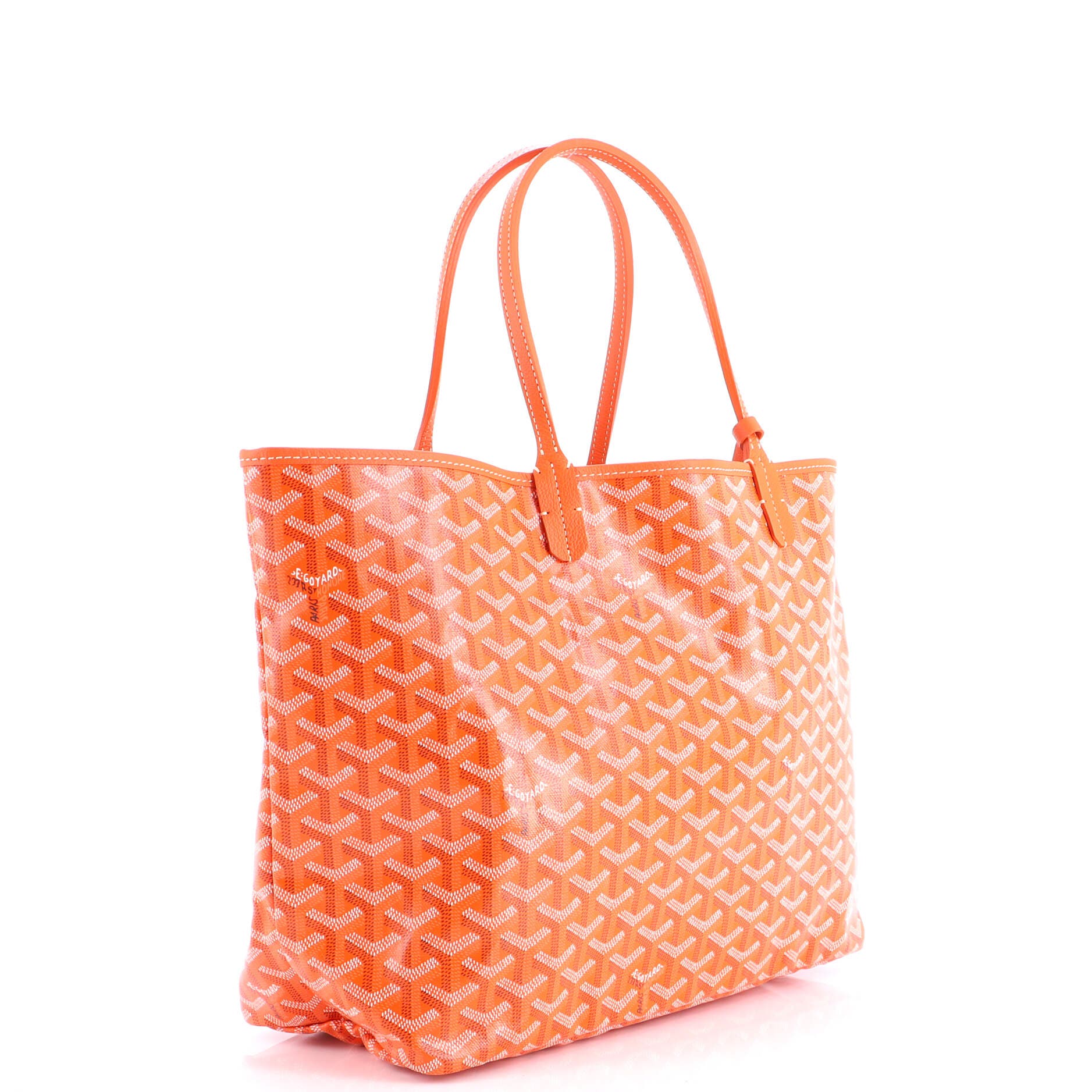 Pre-Owned Goyard Saint Louis Tote Coated Canvas PM, Alternate, color, Orange