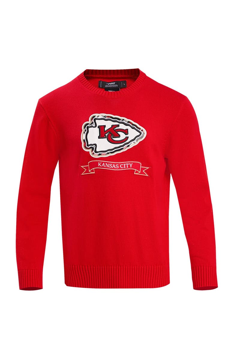 PRO STANDARD Men's Pro Standard Red Kansas City Chiefs Prep Knit Sweater, Alternate, color, Red