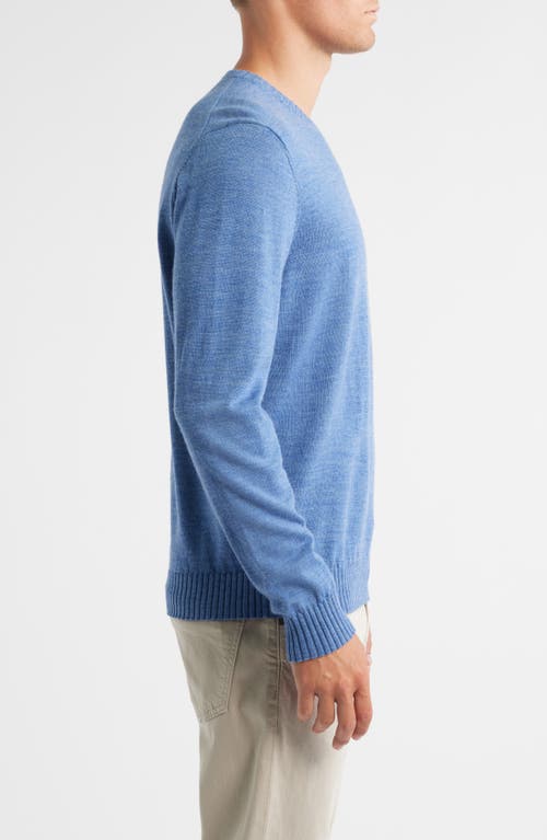 Johnnie-o Ronald Merino Wool Sweater In Blue