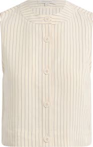 Favorite Daughter The Fine Line Pinstripe Button-Up Top