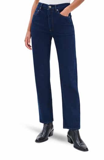 Harlow Mid Rise Ankle Straight Leg Jeans