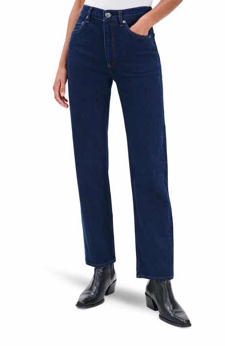 Harlow Mid Rise Ankle Straight Leg Jeans