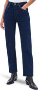 rag & bone Harlow Mid Rise Ankle Straight Leg Jeans