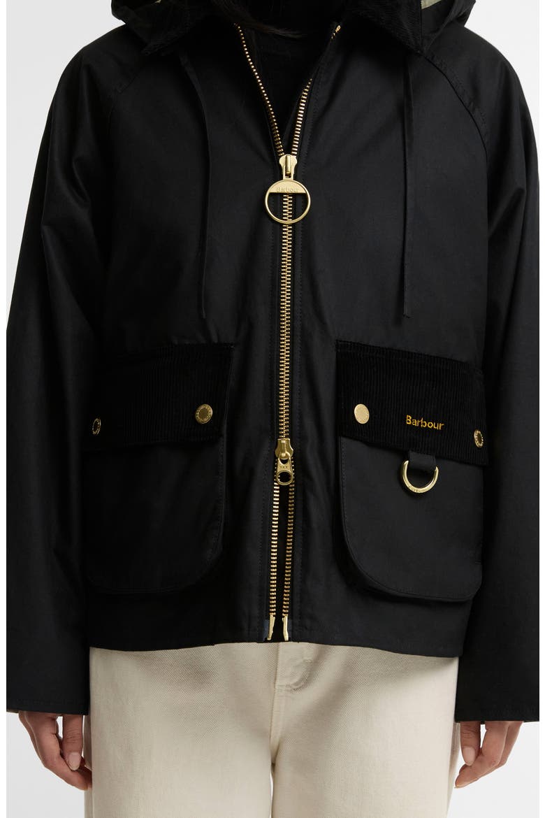 Carville Waxed Cotton Jacket, Alternate, color, BLACK/ ANCIENT