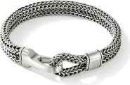 John Hardy Hook Clasp Bracelet, Silver, Double Row