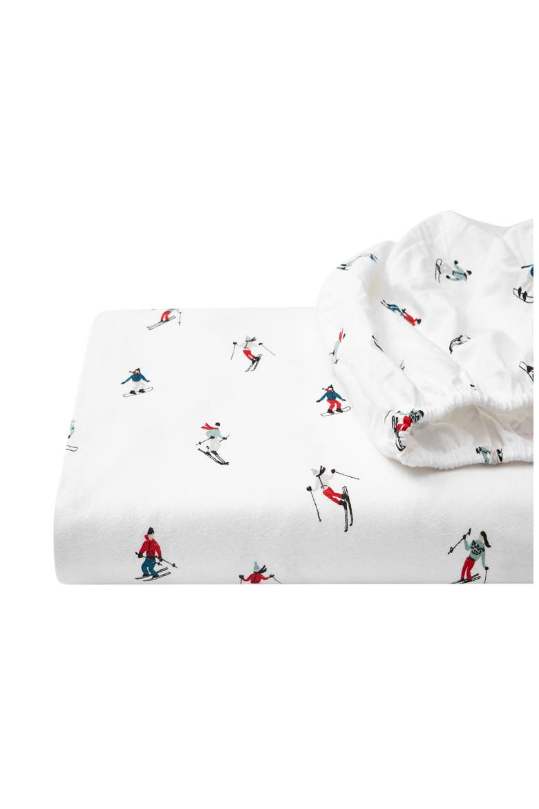 Ski Slope Sheet Set, Main, color, WHITE MULTI