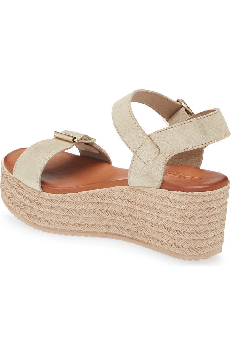Cordani Betsy Espadrille Wedge Sandal, Alternate, color, Dusty Gold