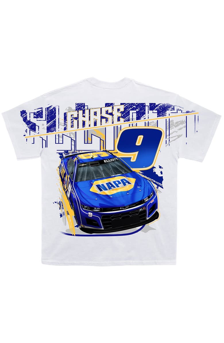 HENDRICK MOTORSPORTS TEAM COLLECTION Men's Hendrick Motorsports Team Collection White Chase Elliott Total Print T-Shirt, Alternate, color, 