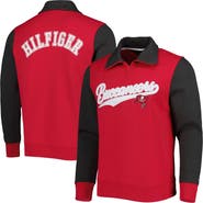 Tommy Hilfiger Men's Tommy Hilfiger Red/Pewter Tampa Bay Buccaneers Aiden Quarter-Zip Sweatshirt