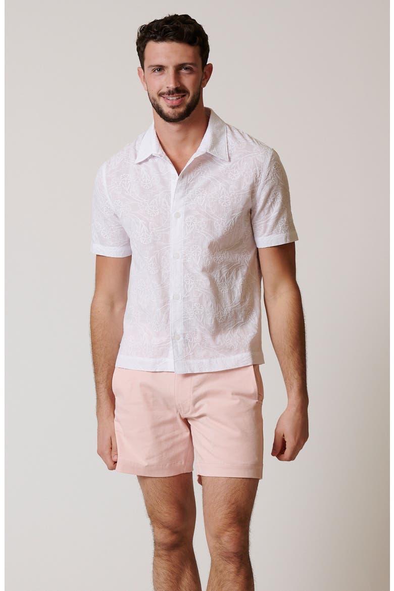 Stretch Cotton Chino Shorts, Alternate, color, Rose Spritz
