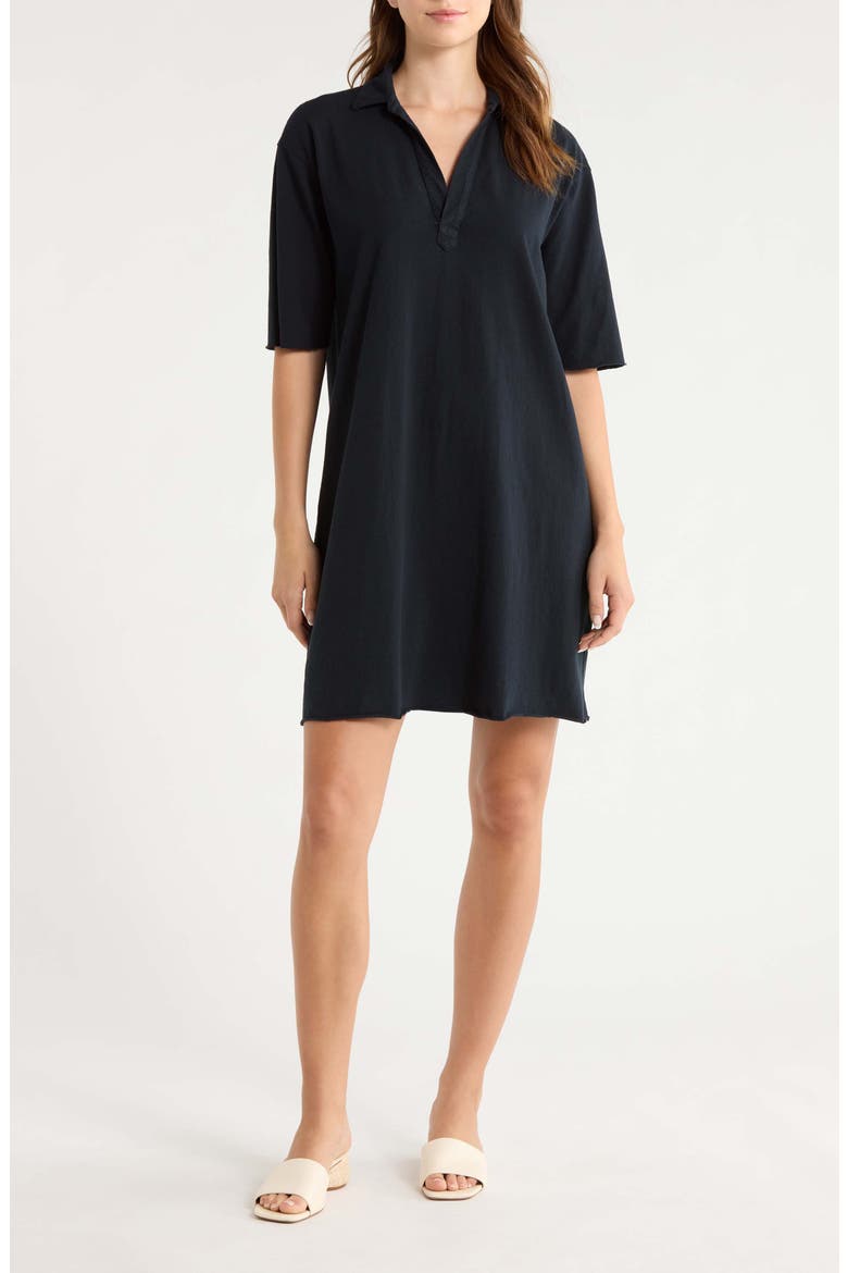 Emma Popover Henley Dress, Main, color, BRITISH ROYAL NAVY