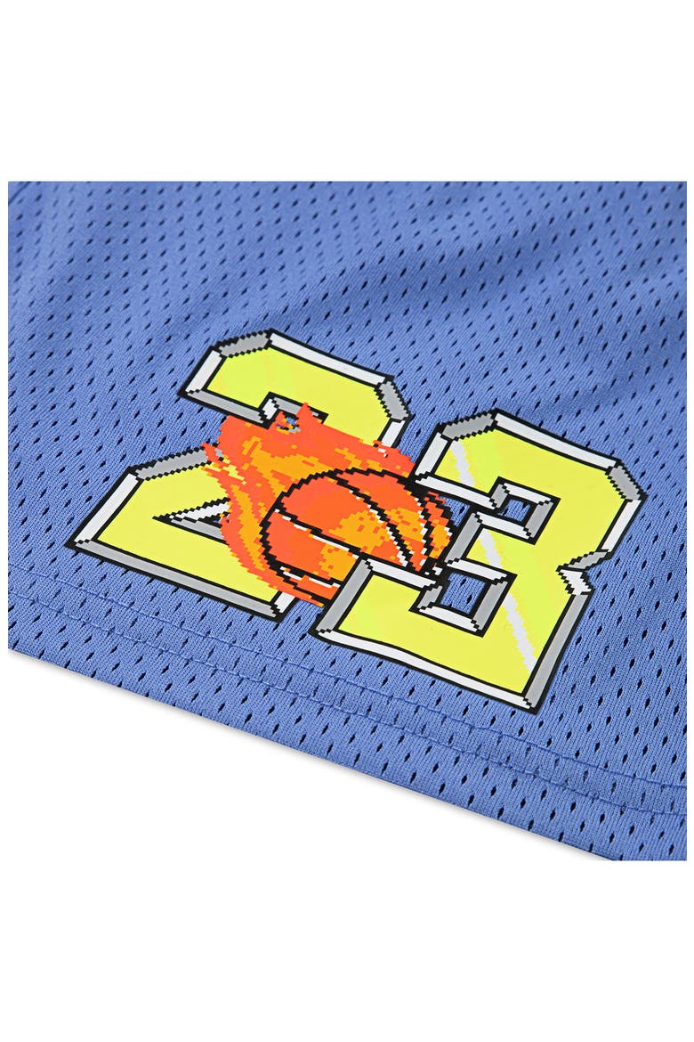 Kids' Customized Air Flame Shorts, Alternate, color, ROYAL PULSE